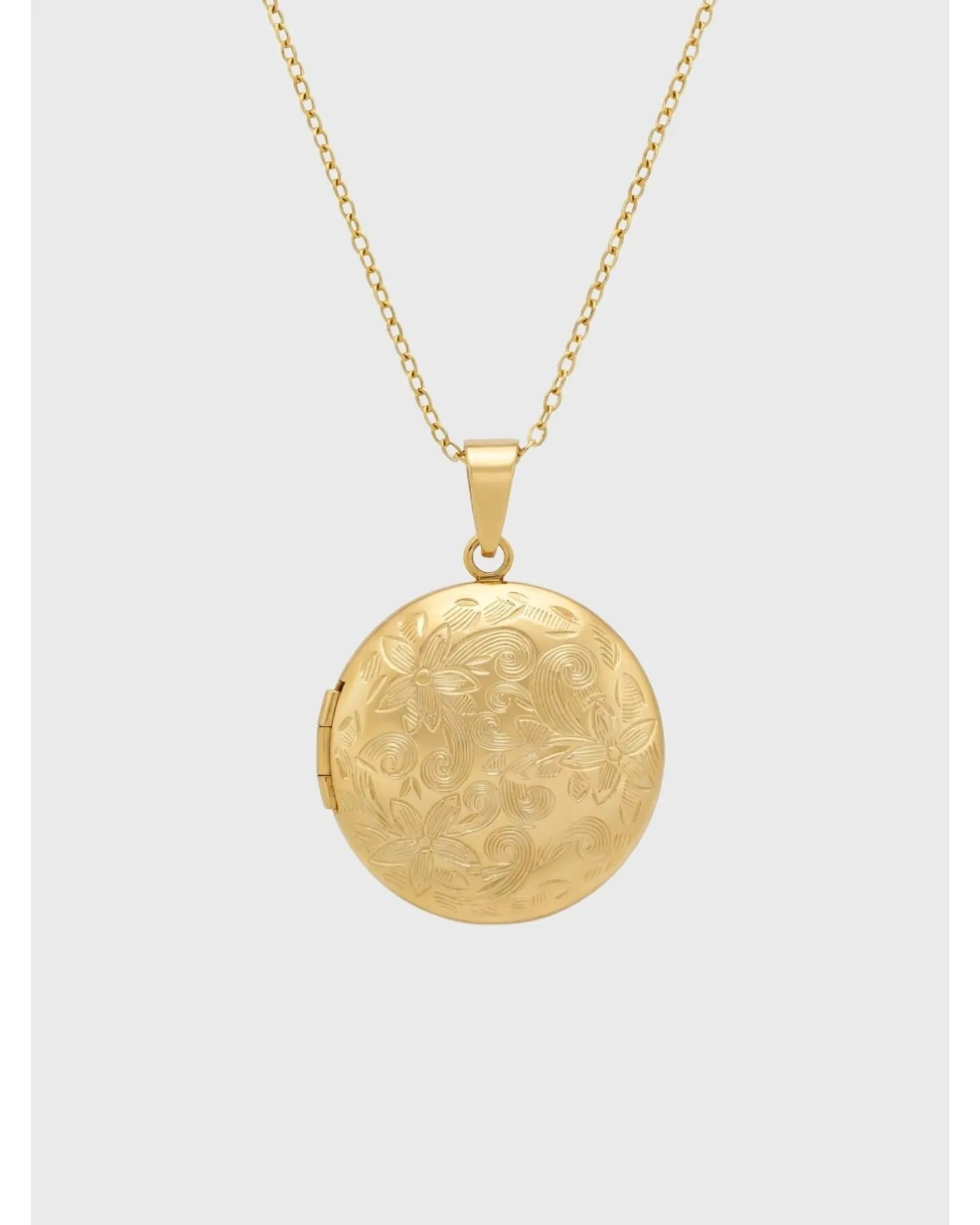 RELICÁRIO MEMORIES AÇO INOXIDÁVEL DOURADO